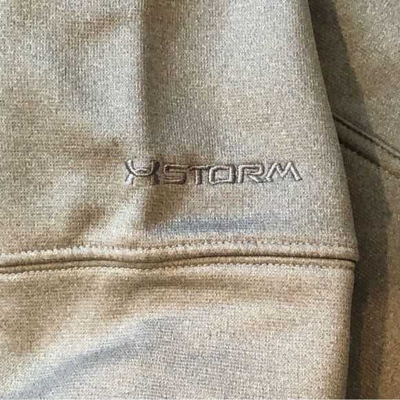 UNDER ARMOUR STORM Men's Grey Hoodie With Black Chest Logo & Hoodie Sz 2XL - Picture 5 of 8